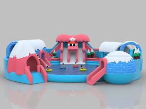 Wholesale Snow Theme Inflatable Castle Colorful PVC Jumping Indoor Bounce House For Adults from china suppliers