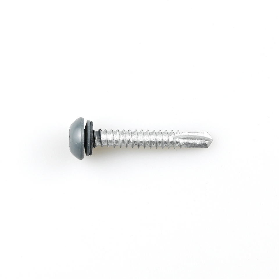 Truss Head Self Drilling Screws With Black Epdm Washer And Stainless Steel Torx Drive