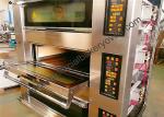 Stone Deck Pizza Oven , Stainless Steel Door Commercial Bread Oven