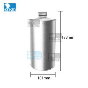 Wholesale Customized Paint Bucket Engine Oil Tin Can 1L Round Metal Tin Container With Metal Cover from china suppliers