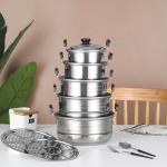 Hot Selling American style Kitchen Cooking Pot Set Stainless Steel Cookware