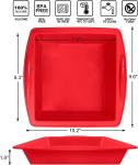 Oilproof Muffin Silicone Baking Tray Lightweight Heat Resistant