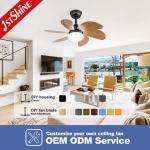 1stshine/OEM Logo 6 Blades LED Light Kit Residential BLDC Ceiling Fan with 2-