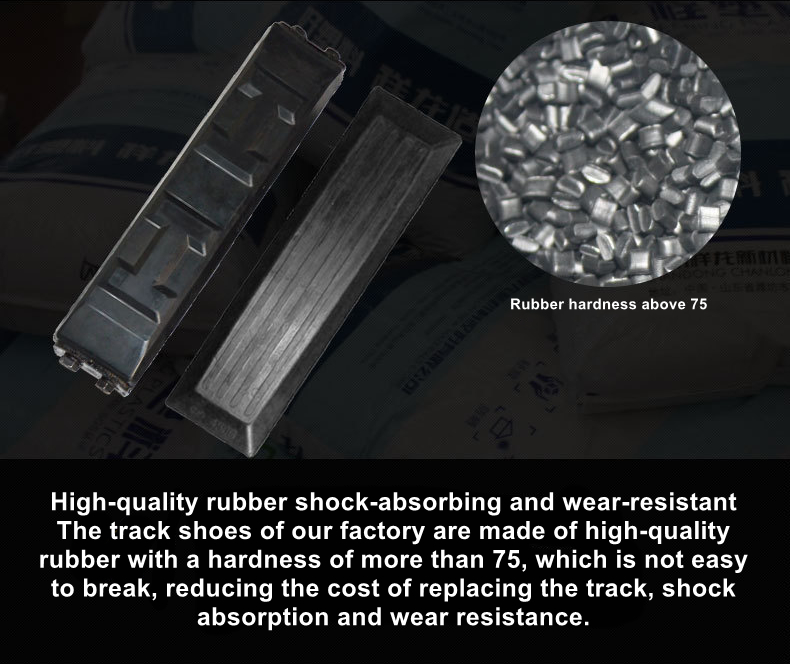 High Quality Rubber Crawler Excav Track Pad Rubber/Board Polyurethane Grousers Shoes for Excavator Undercarriage Parts