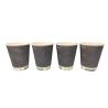 Buy cheap Plastic Free Waterbased 12oz Disposable Coffee Cups Triple Wall Paper Coffee from wholesalers