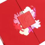 Luxury Red Double Door Gift Packaging Box Moisture Proof Magnetic Closure Gift