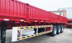 40ft Side Wall Heavy Duty Semi Trailers 3/4 Axles , Mini Enclosed Cargo Dump
