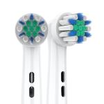 Gentle Clean Rotary Round Electric Toothbrush Heads With Soft Dupont Bristles