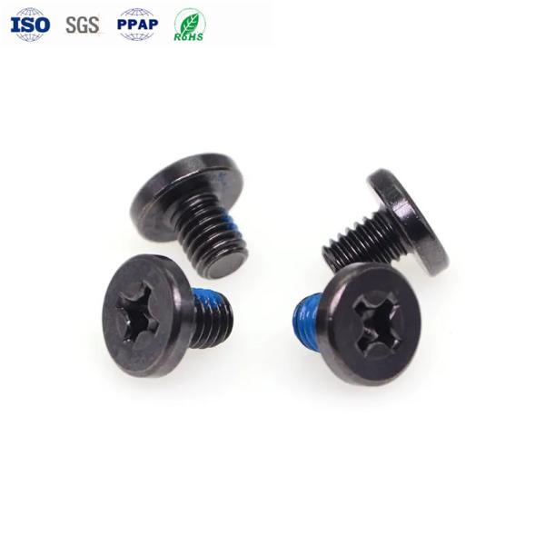 M0.8 M1.0 Micro Screws Carbon Steel Black Nickel Cross Micro Fasteners Circuit
