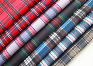 China Plain Polyester Fabric With Heat Transfer Printing / Check Pattern For Bags on sale