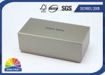 Grey Luxurious Printed Rigid Art Paper Gift Box / Custom Logo Sunglass Packaging