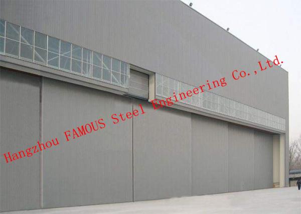 Hydraulic / Electrical Aircraft Hanger Door And Aviation Building Airplane