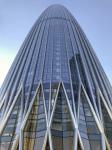 Commercial Curved Glass Curtain Wall Glazed Aluminum Curtain Walls