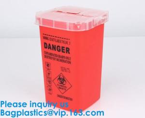 Wholesale Biohazard Plastic Sharps Container,Hospital Biohazard Medical Needle Disposable Plastic Safety Sharps Container from china suppliers