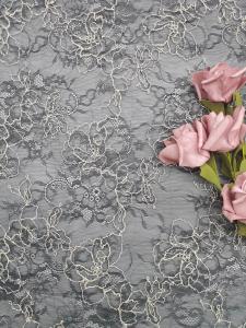 Wholesale Embroidered Leafy 3D Floral Lace Fabric OEKO TEX Standard 100 For Dressmaking from china suppliers