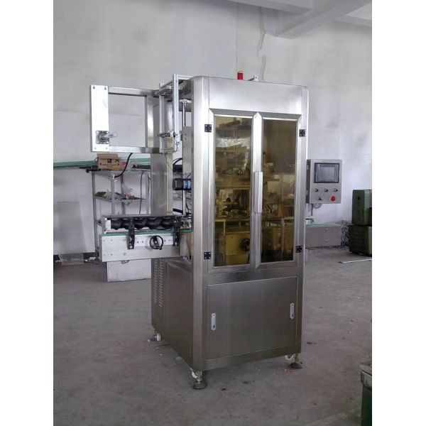 Fast Speed Shrink Label Machine / Sleeve Labeling Machine Applied Beverage Industry