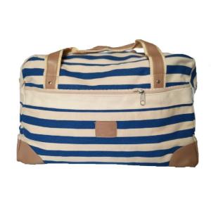 Wholesale Large Capacity Washable Stripes Canvas Travel Duffle Bag from china suppliers
