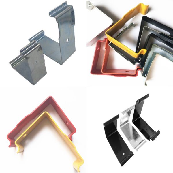 V Shape Anodized Carbon Steel Metal Crate Spring Clips For Plywood Box C057