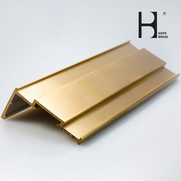 6m Long Stair Edge Brass Extrusion Profiles SGS Certification