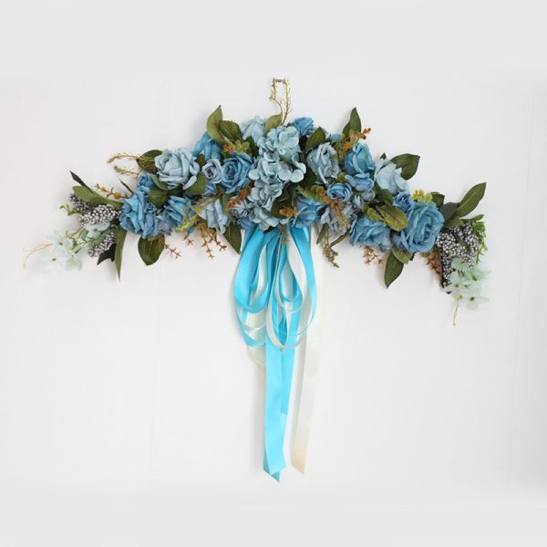 ODM Artificial Bridal Bouquet Rose And Eucalyptus Wreath