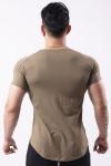 Fashion Men Cotton T Shirts Outdoor Training Customized Material