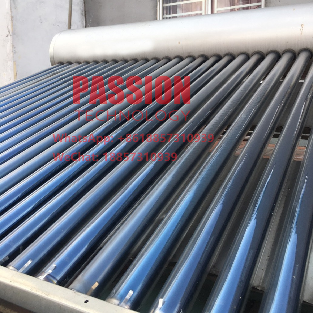 304 Stainless Steel Solar Water Heater 20tubes Glass Tube Solar Collector