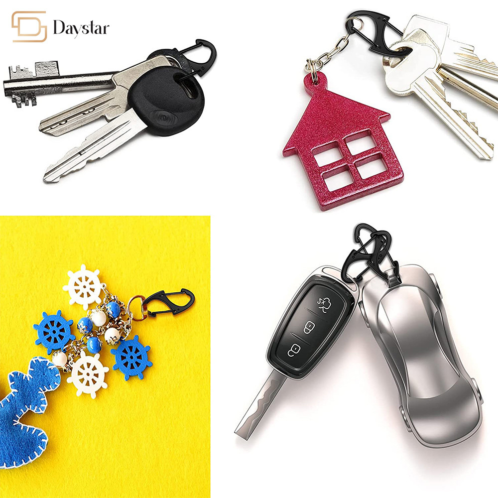 OEM ODM Spring Snap Hooks S Shaped Carabiner For Camping Fishing