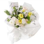 Waterproof and simple flower bouquet wrapping paper, white English flower