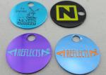 Aluminum Anodized Trolley Coin, personalised Trolley Coin Keyring with Stamped,