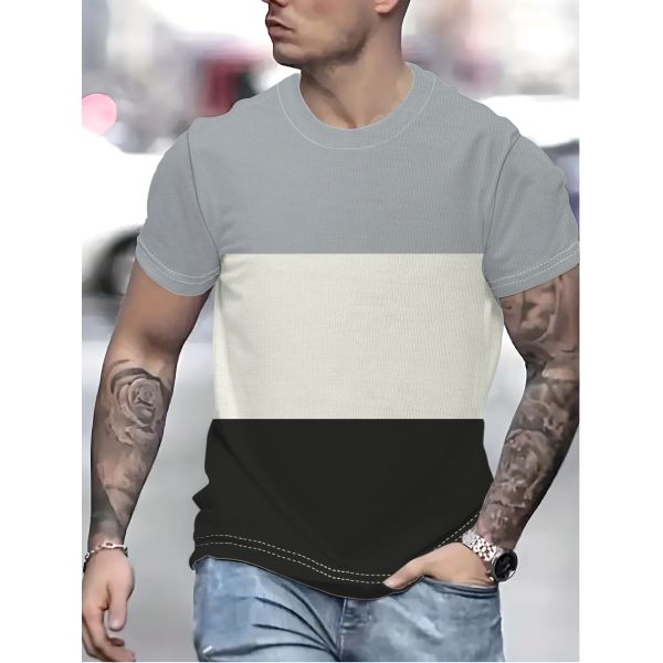 Men's Double Spell T-shirt Polyester Quick Dry Comfortable Custom Sublimation Logo Gym Sports T-shirt for Men