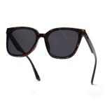 Women Retro Big Frame Square TR90 Sunglasses Trendy Polarized Men