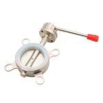 304 Stainless Steel Sanitary D71X Manual Clamp Butterfly Valve for Customized