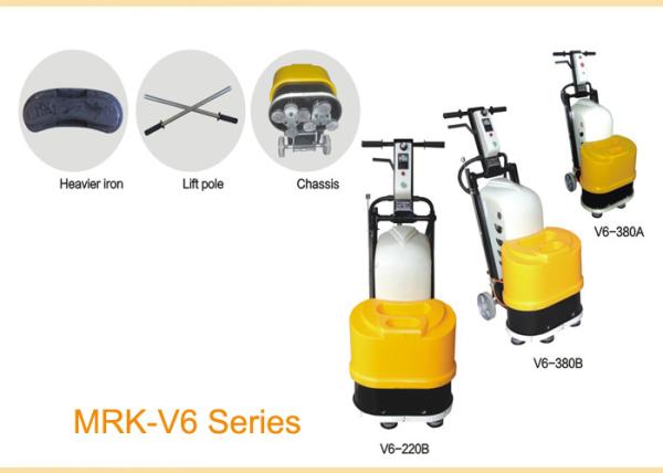4KW Motor Stone Floor Grinder / Manual Floor Polisher With Magnetic Plate Vacuum
