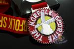 Die Casting Metal Award Medals Soft Enamel With Lanyards 50*3mm
