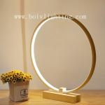 Cool Acrylic Aluminum Book Room Or Bedroom Wihte Ruond LED Table Lamp