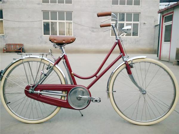 Cheap manufacturer price colorful hi-ten steel 26/28 size elegant retro lady