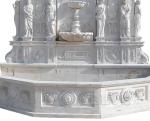 Marble Wall Fountains Italian Glorious Lion Head And Figure Relief Stone Garden