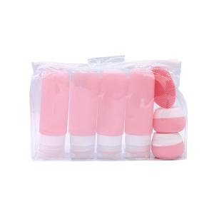 Wholesale Squeezable Shampoo Cosmetic Silicone travel bottles set pack 7 pieces from china suppliers