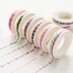 Colorful Custom Printed Washi Tape for Stationary, DIY Self Adhesive Washi Tape