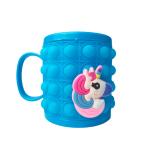 Customizable Baby Feeding Kids Drink Cup Silicone Push Bubble Fidget Popper Pop