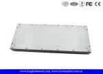 Desktop 86 Keys Stainless Steel Keyboard With Trackball FCC Brushed