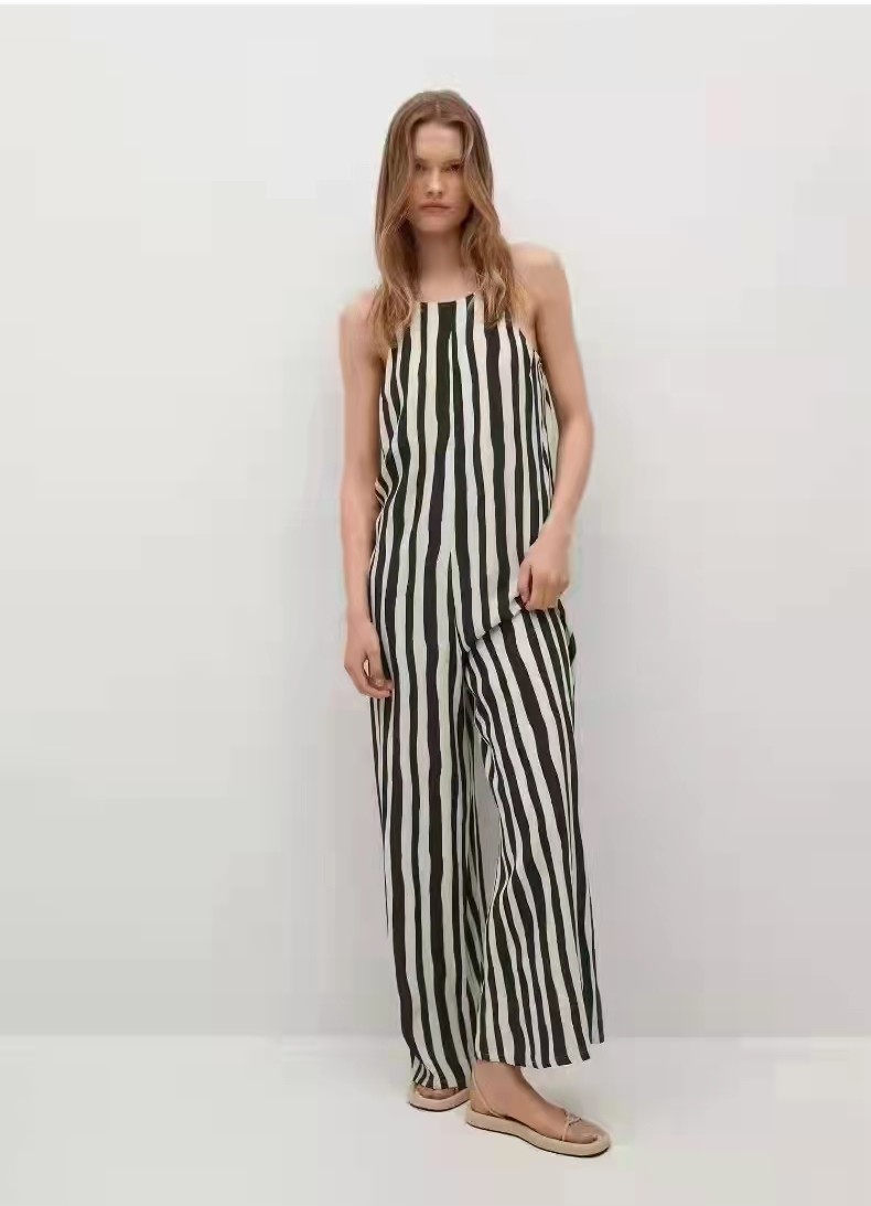 Stockpapa 2 Colors 100% Viscose Ladies Fashion Jumpsuits