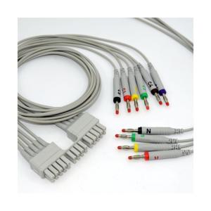 Wholesale Round Wire Patient Monitor Accessory Ecg Cable / Ecg Patient Cable Set For Medical Health Services from china suppliers