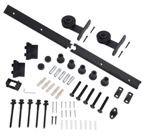 Raw Carbon Steel Sliding Door Barn Gate Hardware