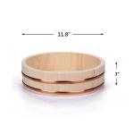 Diameter 39cm white pine Wooden Hangiri Rice Mixing Bowl
