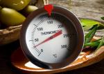 Bimetal Instant Read Thermometer 52mm 12" Stainless Steel Deep Fry Thermometer
