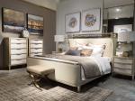 Light luxury bedroom furniture by Stainless steel decoration King Bed with