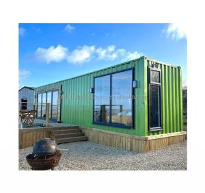 Wholesale 50/75/100mm Wave Sandwich Panel Wall Customizable Design 40ft Modified Shipping Container House for Living or Vacation from china suppliers