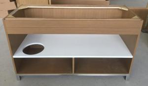 Wholesale wooden Bathroom vanity with metal legs /bathroom cabinet /HOTEL VANITY V-008 from china suppliers