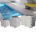 Freestanding Swimming Pool Heat Pump Hot Water With Titanium Heating